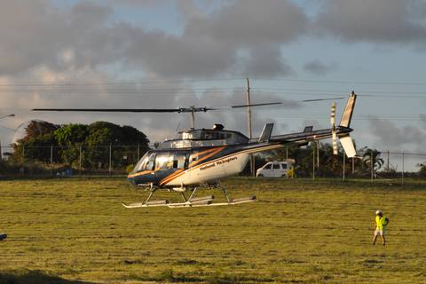 The Bell Long Ranger (National Helicopters, Canada) on Barbados