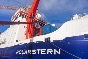 Kernstück der Atmosphären-Messungen wird die Expedition PS106 der Polarstern im Mai/Juni sein. Foto: Tilo Arnhold, TROPOS