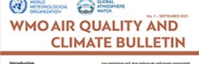 [Translate to English:] WMO Air Quality and Climate Bulletin - No. 1, September 2021. Quelle: WMO