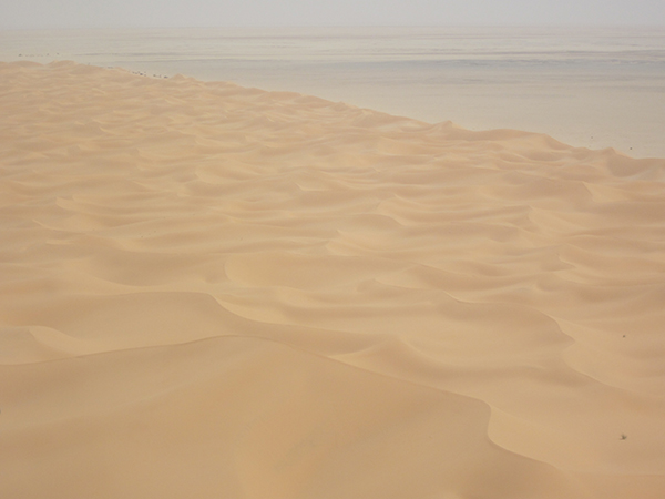 Sandbank in Mauretanien. Foto: Kerstin Schepanski, TROPOS 