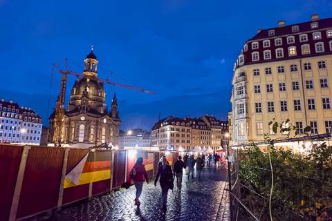 Wissenschaftsmeile auf dem Dresdner Neumarkt. Foto: Tilo Arnhold, TROPOS