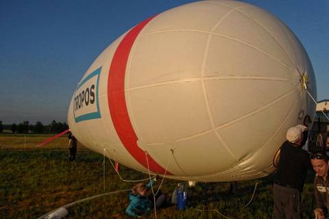 Impressionen vom Ballonaufstieg am Morgen des 17. Juni. Foto: Thomas Tuch/ TROPOS