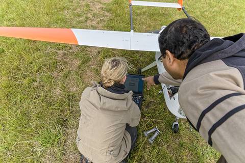 Auslesen der Daten von ALADINA. Foto: Tilo Arnhold/TROPOS