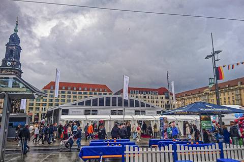 Bundeszelt auf dem Altmarkt. Foto: Tilo Arnhold, TROPOS