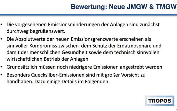 Statement zu:Verordnung zur Neufassung der Verordnung über Großfeuerungs-, Gasturbinen-und Verbrennungsmotoranlagen und zur Änderung der Verordnung über die Verbrennung und die Mitverbrennung von Abfällen, Drs. 19/24906. Quelle: Hartmut Herrmann, TROPOS