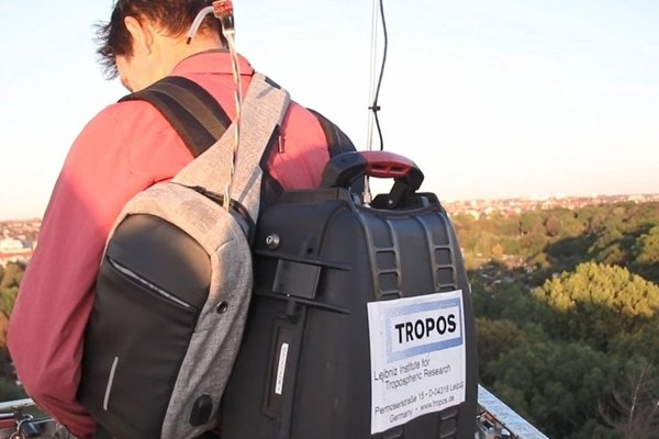 Rucksackmessungen in Leipzig-Gohlis im September 2020  Archiv-Foto: Burkhard Lehmann, LfULG  