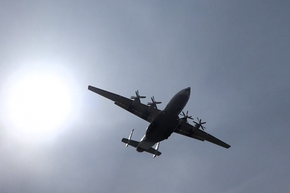 An-22 passing overhead