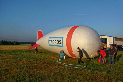 Impressionen vom Ballonaufstieg am Morgen des 17. Juni. Foto: Thomas Tuch/ TROPOS