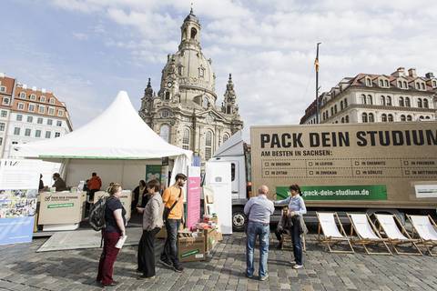 Wissenschaftsmeile in Dresden. Foto: CHRISTIAN HÜLLER FOTOGRAFIE