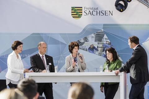 Tag der Deutschen Einheit in Dresden. Foto: CHRISTIAN HÜLLER FOTOGRAFIE