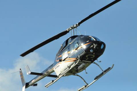 BELL206LR (LongRanger) im Anflug