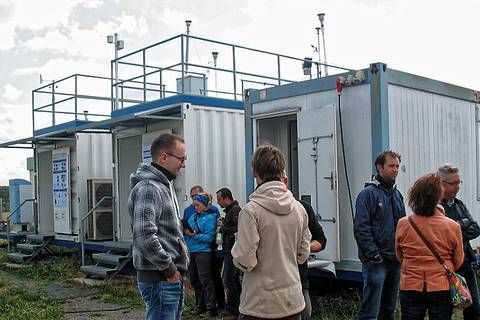 Auch bei den Containern gibt es viel zu sehen.... Foto: Janine Lückerath/ Universität Bayreuth