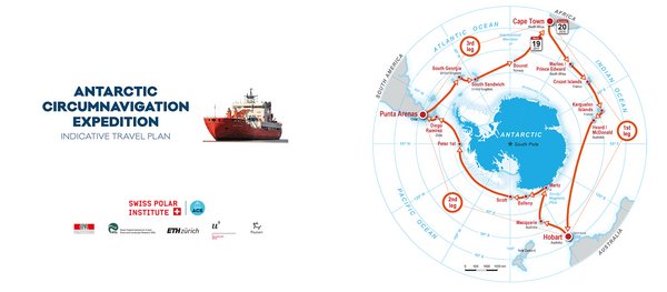 Route der Antarctic Circumnavigation Expedition (ACE). Quelle: ACE