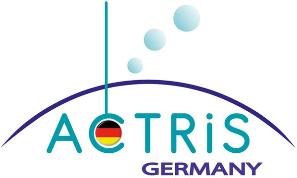 Deutschland bekommt eine neue Infrastruktur zur Erforschung von Feinstaubpartikeln, Wolken und Spurengasen. Verteilt auf elf Einrichtungen wird dieser deutsche Beitrag zur EU-Forschungsinfrastruktur ACTRIS künftig bessere Vorhersagen für Luftqualität, Wetter und Klima ermöglichen. Logo: ACTRIS-D