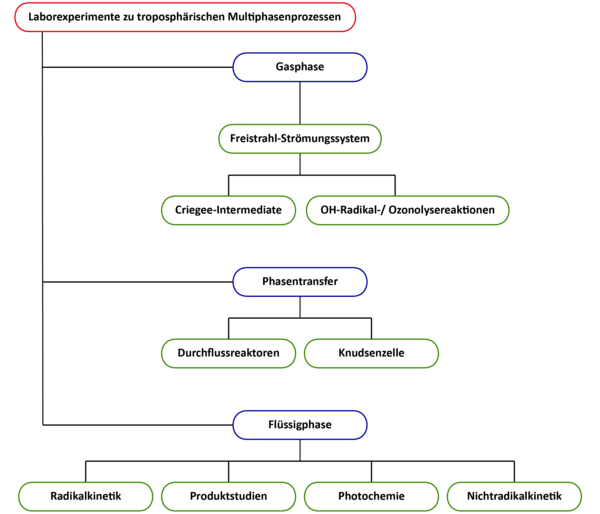 Überblick Laborexperimente zu troposphärischen Multiphasenprozessen