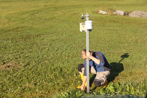 Das Pyranometernetz ist ein wichtiger Baustein, um die Schwankungen in der Sonneneinstrahlung und der erzeugten Solarenergie besser zu verstehen. Foto: Jonas Walther, TROPOS