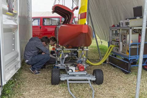 … wo die Akkus gleich für den nächsten Flug geladen werden. Foto: Tilo Arnhold/TROPOS