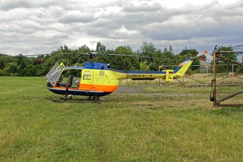 Der Hubschrauber wartet… Foto: Birgit Wehner/TROPOS