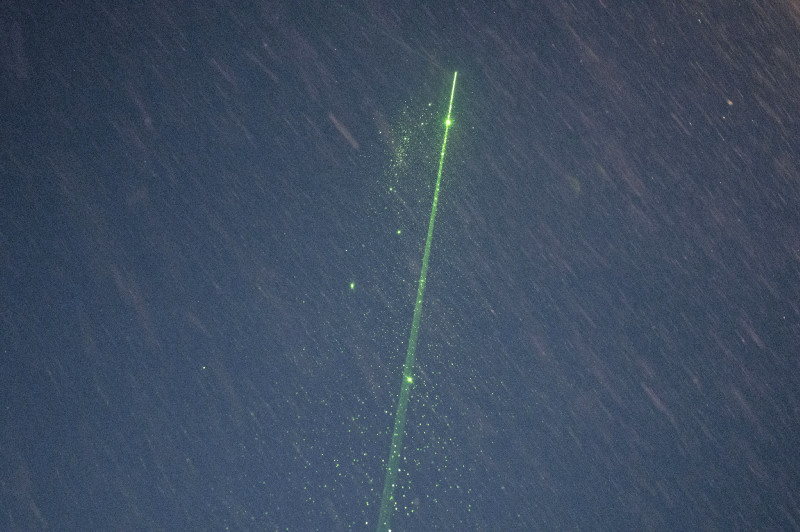 Lidar des OCEANET-Containers während der Polarnacht bei MOSAiC. Foto: Ronny Engelmann, TROPOS