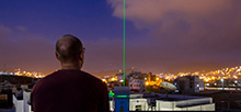 A lidar from TROPOS has been studying the atmosphere over Mindelo on Cabo Verde since 29 June, providing important data on dust for the "Aeolus Tropical Atlantic Campaign" of ESA's Aeolus wind satellite. Photo: Edson Silva Delgado, Etfilmes / OSCM